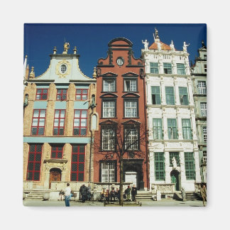 Alte Häuser in Danzig Magnet