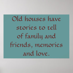 Alte Häuser Poster