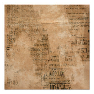 Alte heftige Vintage Zeitung zwei Poster