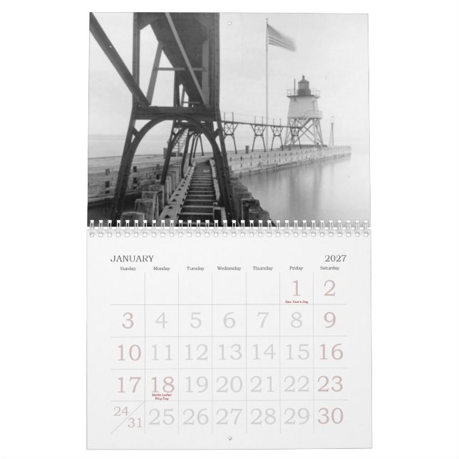 Alte helle Häuser Kalender (Jan 2027)