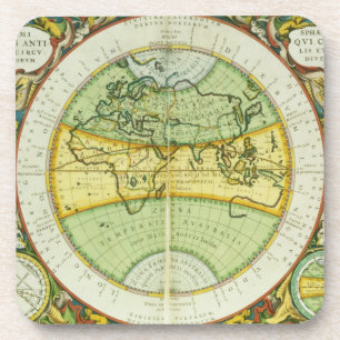 Alte Hemisphären der Welt, überziehen 94 von 'T Untersetzer