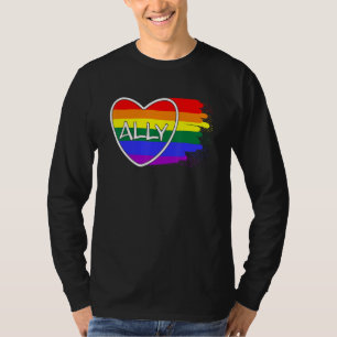 Alte Herzblüte Liebe Pride Month Lgbtq Lesbian Gay T-Shirt