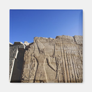 Alte Hieroglyphen an der Wand, Tempel von Karnak, Magnet