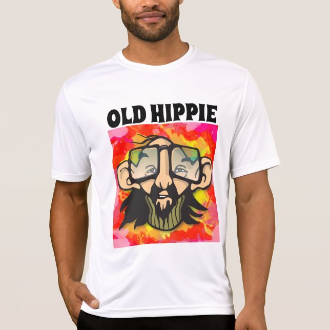 ALTE HIPPIE GEBURTSTAG MÄNNER T - SHIRT (Vorderseite)