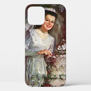 Alte Hochzeit, Braut schneidet die Hochzeitstorte title_seo2