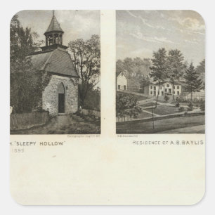 Alte holländische Kirche, Residenzen Quadratischer Aufkleber
