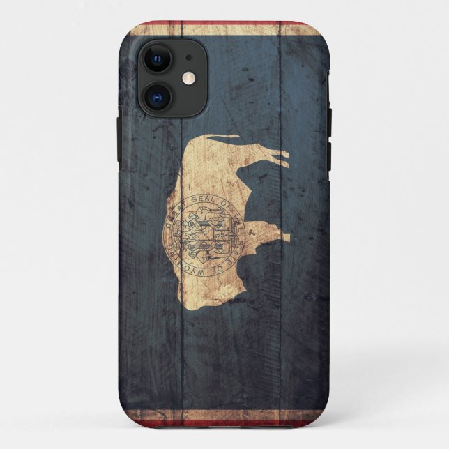 Alte Holzblasenflagge Case-Mate iPhone Hülle (Rückseite)