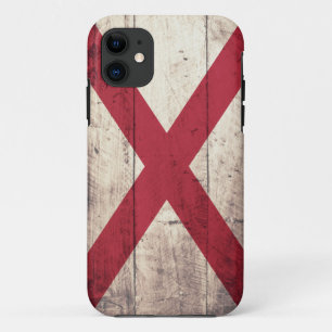 Alte hölzerne Alabama-Flagge Case-Mate iPhone Hülle