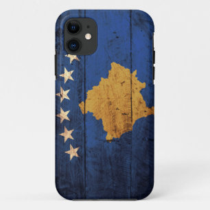 Alte hölzerne Kosovo-Flagge Case-Mate iPhone Hülle