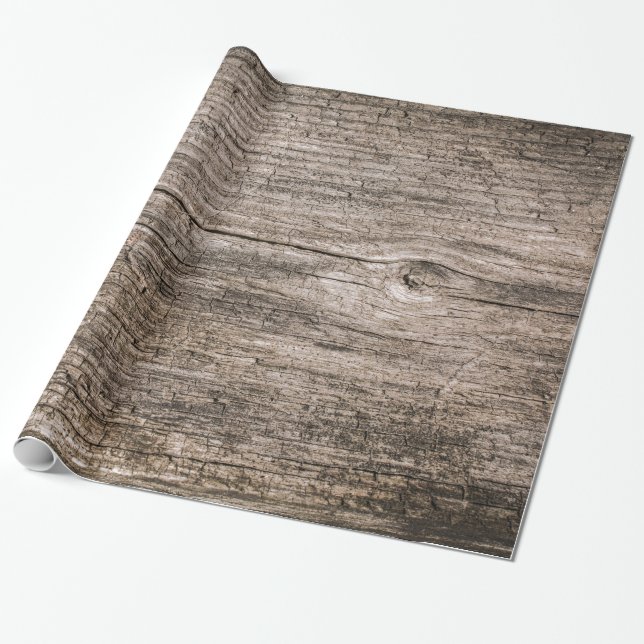 Alte hölzerne Planken Geschenkpapier (Ungerollt)