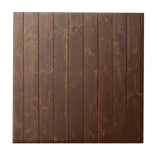 Alte hölzerne Wandbeschaffenheit Browns Fliese (Vorderseite)