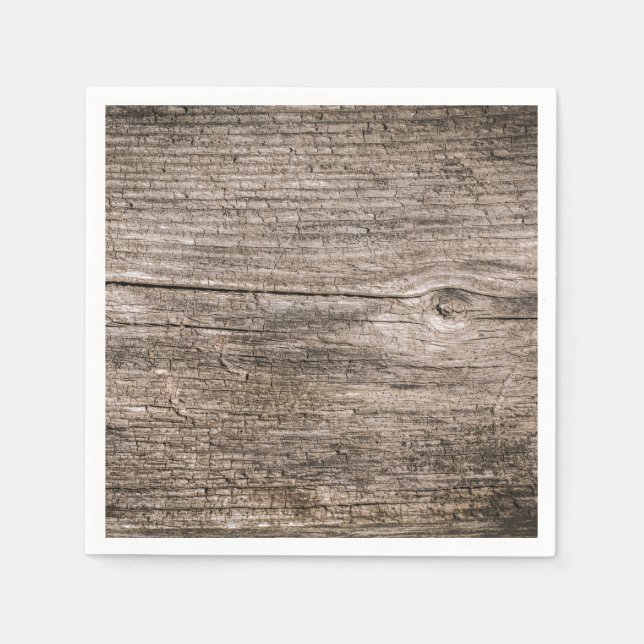 Alte Holzplanken Serviette (Vorderseite)