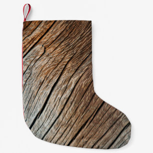 Alte Holzstruktur, Holz, abstrakt, Kunst, Ba Kleiner Weihnachtsstrumpf