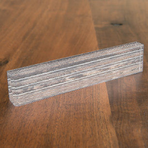 alte Holzwand Namensplakette