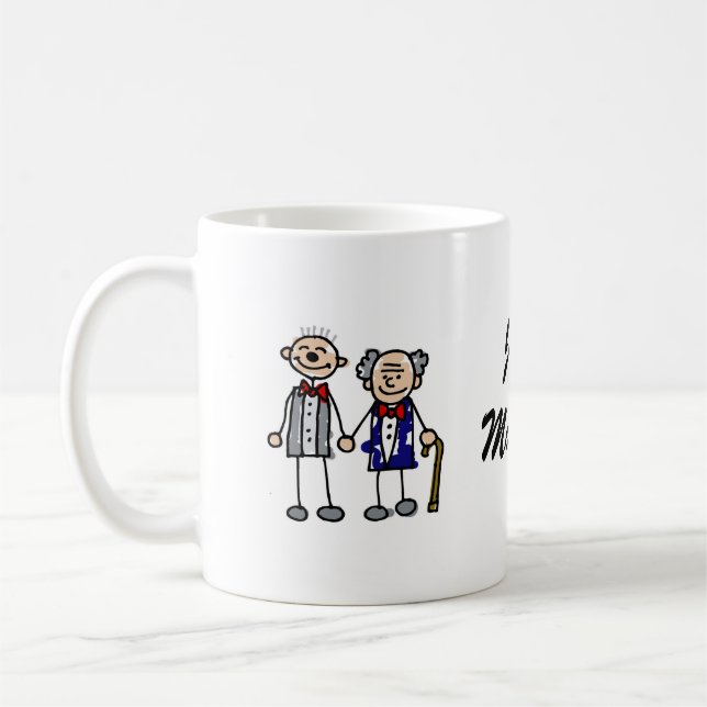 Alte homosexuelle Paare Kaffeetasse (Links)