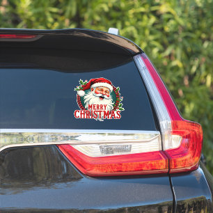 Alte Illustration von Santa - Frohe Weihnachten Aufkleber