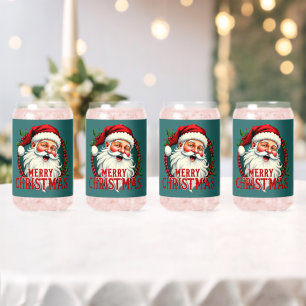 Alte Illustration von Santa - Frohe Weihnachten Dosenglas