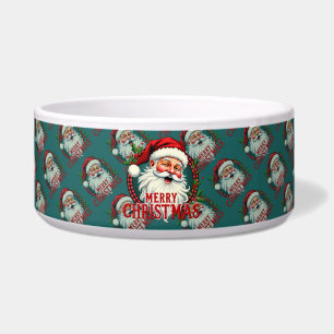 Alte Illustration von Santa - Frohe Weihnachten Mu Napf