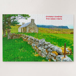 Alte irische Hütte Galway Irland. Jigsaw Puzzle