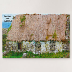 Alte irische Hütte Galway Irland. Jigsaw Puzzle