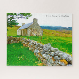 Alte irische Hütte Galway Irland. Jigsaw Puzzle