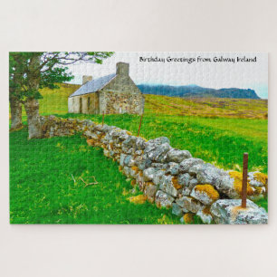 Alte irische Hütte Galway Irland. Jigsaw Puzzle