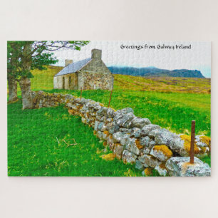 Alte irische Hütte Galway Irland. Jigsaw Puzzle