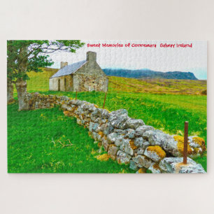 Alte irische Hütte Galway Irland. Jigsaw Puzzle
