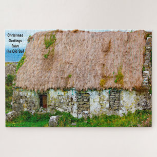Alte irische Hütte Galway Irland. Jigsaw Puzzle