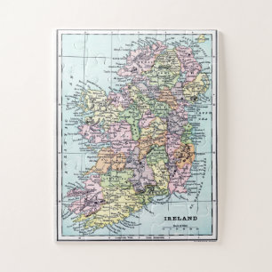 Alte Irlandkarte