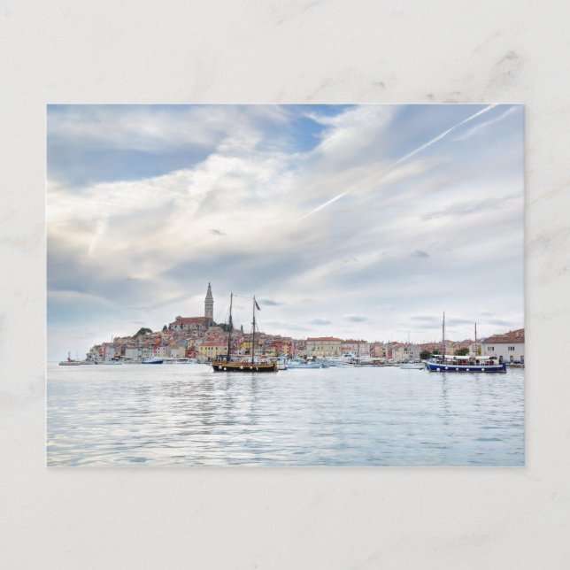 Alte istrische Stadt Rovinj oder Rovigno in Kroati Postkarte (Vorderseite)