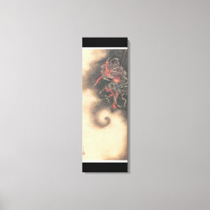 Alte japanische Dämon-Malerei Leinwanddruck