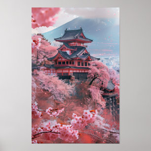 Alte japanische Hauptstadt Poster Art