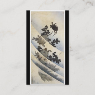 Alte japanische Kunst-Visitenkarte Visitenkarte