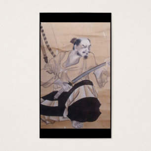 Alte japanische Samurai-Malerei