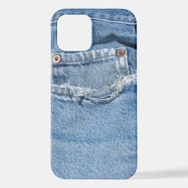 Alte Jeans iPhone 12 Hülle (Rückseite)