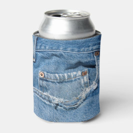 Alte Jeans können sich kühlen Dosenkühler