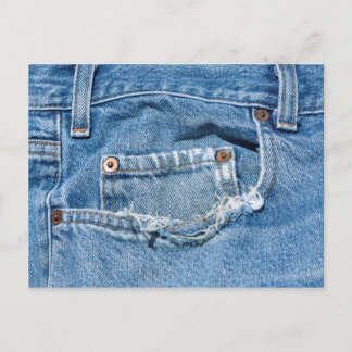 Alte Jeans Postkarte