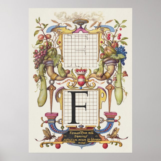 Alte Kalligrafie Poster (Vorne)
