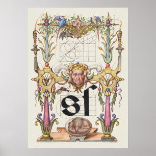 Alte Kalligrafie Poster