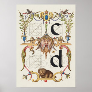 Alte Kalligrafie Poster