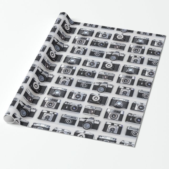 Alte Kamerakollektorfotografen verschenken Wrap Geschenkpapier (Ungerollt)
