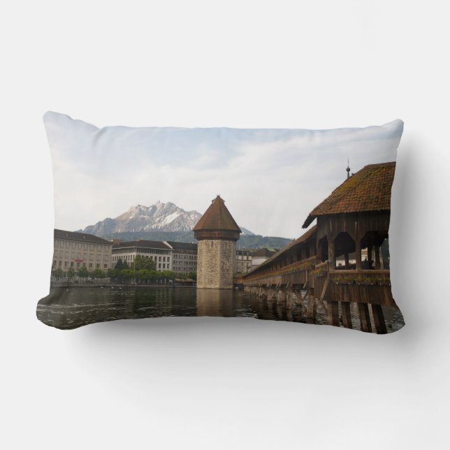 Alte Kappelbrücke Luzern Kissen (Vorderseite)