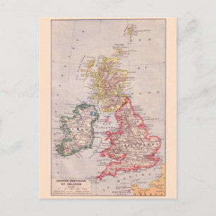 Alte Karte, 1920, Großbritannien und Irland Postkarte