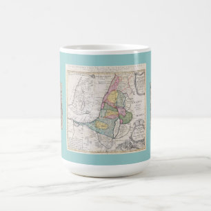 Alte Karte der Israel- und Synagoge-Mosaik-Tasse Kaffeetasse