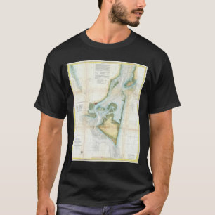 Alte Karte von Cape Fear (1857) T-Shirt