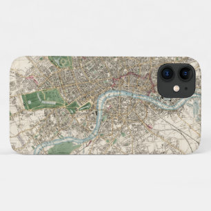 Alte Karte von London England (1853) Case-Mate iPhone Hülle