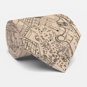 Alte Karte von Louisville Kentucky (1873) Krawatte