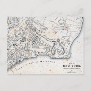 Alte Karte von New York