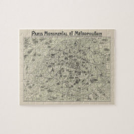 Alte Karte von Paris